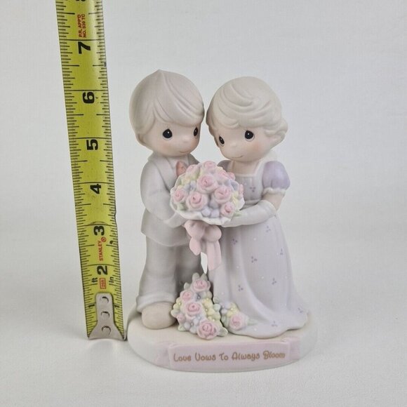 Precious Moments 129097 Love Vows To Always Bloom Porcelain Wedding Figurine - Picture 6 of 6